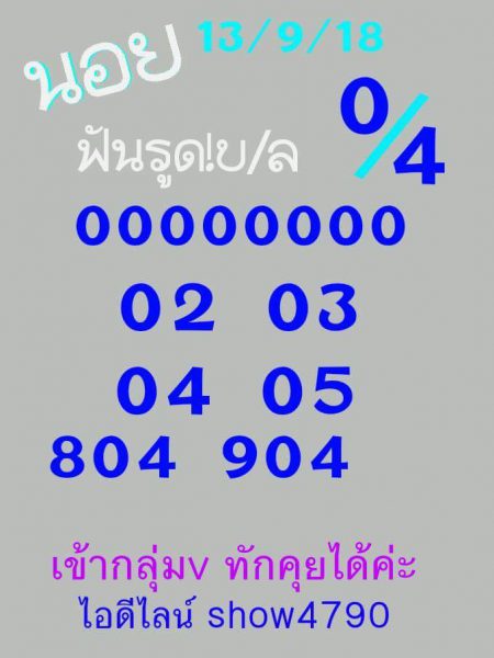 แจกสูตรหวยฮานอย 13/9/61