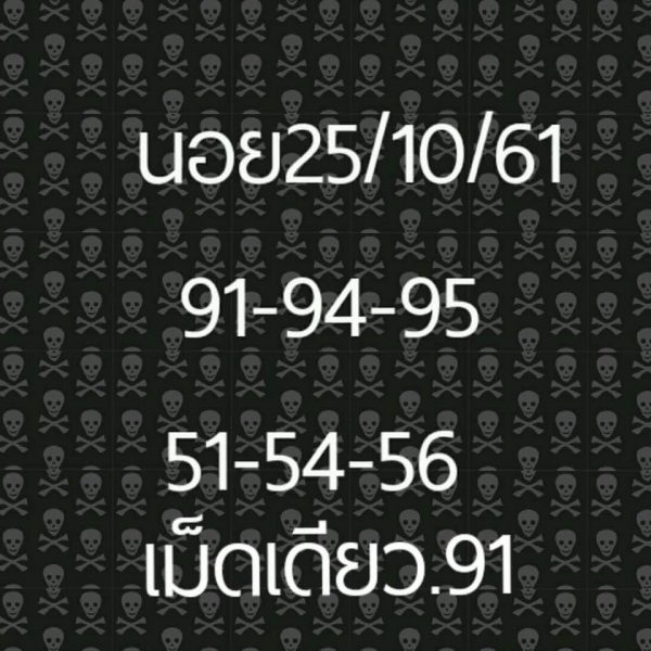 ผลหวยฮานอย25/10/61