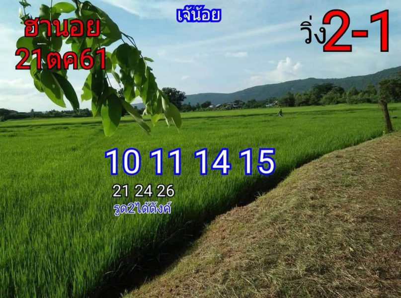 รวมหวยฮานอยแม่นๆ1/11/61