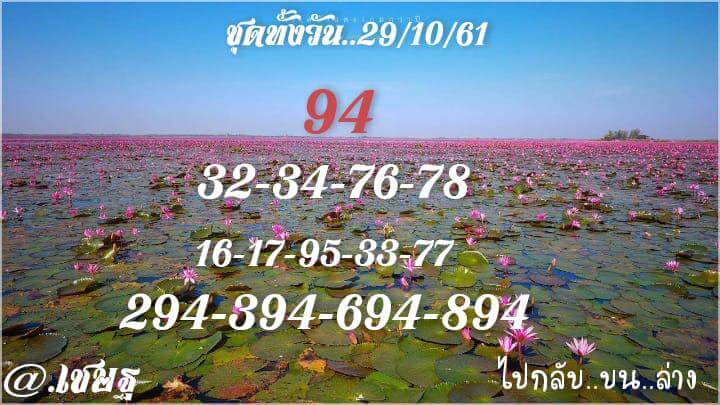 รวมชุดหวยหุ้นแม่นๆ29/10/61 1