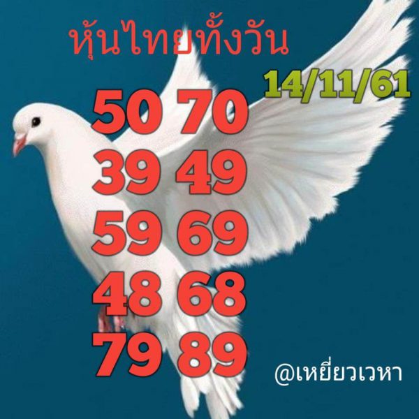  หวยหุ้นแม่นทุกรอบ14/11/61 9