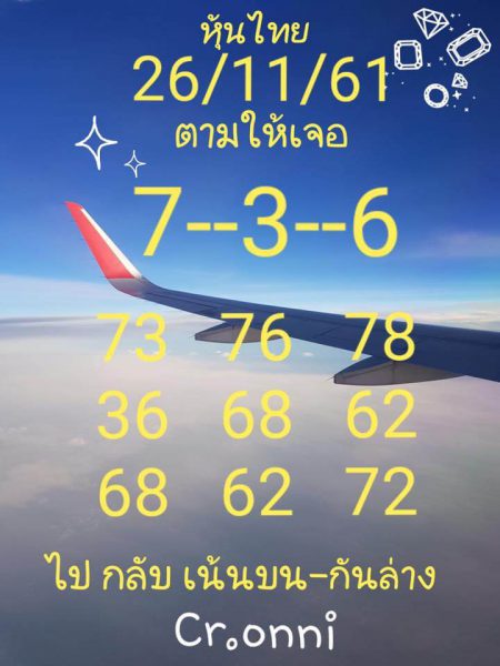 รวมหวยหุ้นแม่น26/11/61 12