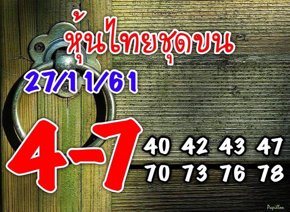 หุ้นเด่นวันนี้27/11/61 9