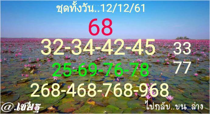 หวยหุ้น 12/12/61