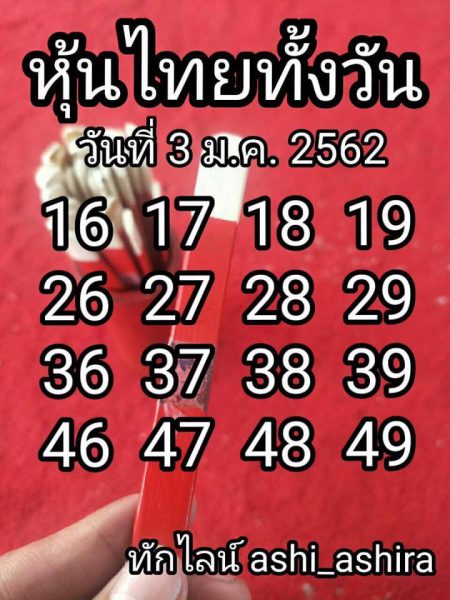 วิเคราะห์ หวย หุ้น ดาวโจนส์ 03/01/62