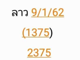 หวยลาววันนี้ 9/01/61 5