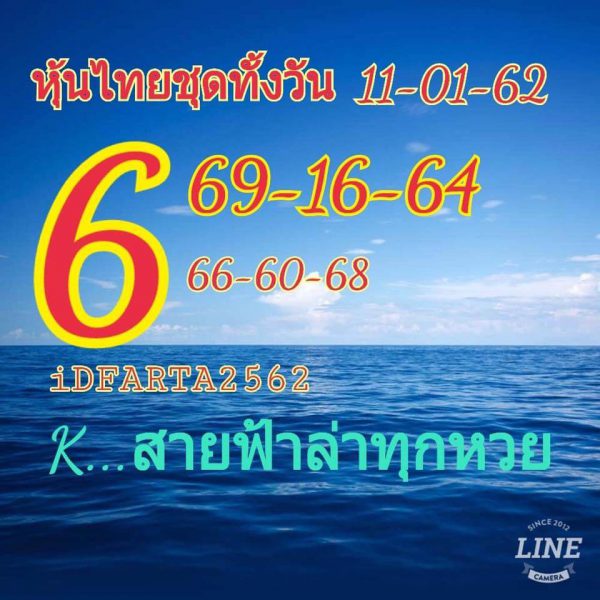 หวยหุ้นแม่นทุกรอบฟรี 11/1/61