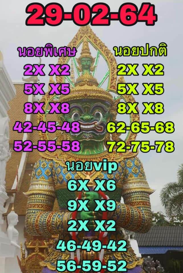 หวยฮานอย 29/1/64 ชุดที่ 2