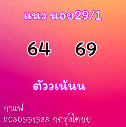หวยฮานอย 29/1/64 ชุดที่ 9