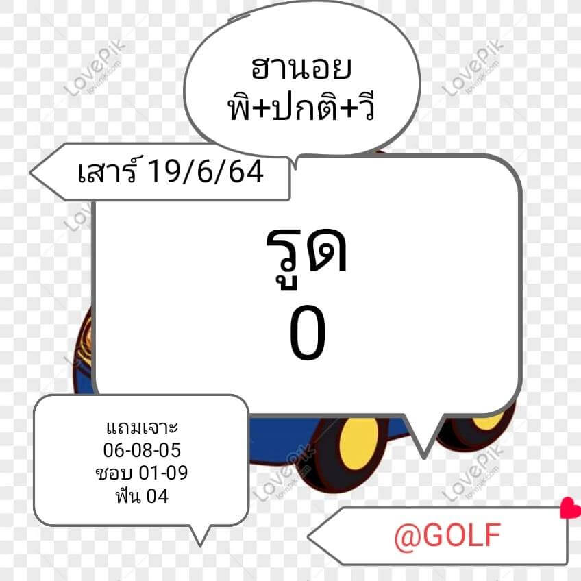 หวยฮานอย 19/6/64 ชุดที่ 10