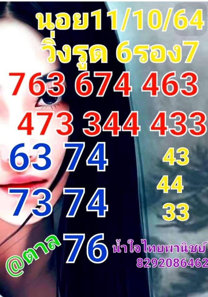 หวยฮานอย 11/10/64 ชุดที่ 1