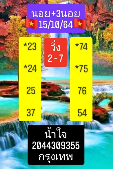 หวยฮานอย 15/10/64 ชุดที่ 9