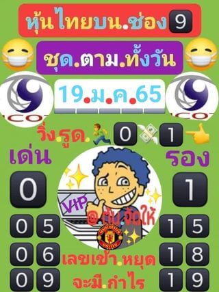 หวยหุ้น 19/1/65 ชุดที่ 4