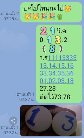 หวยฮานอย 21/3/65 ชุดที่ 3
