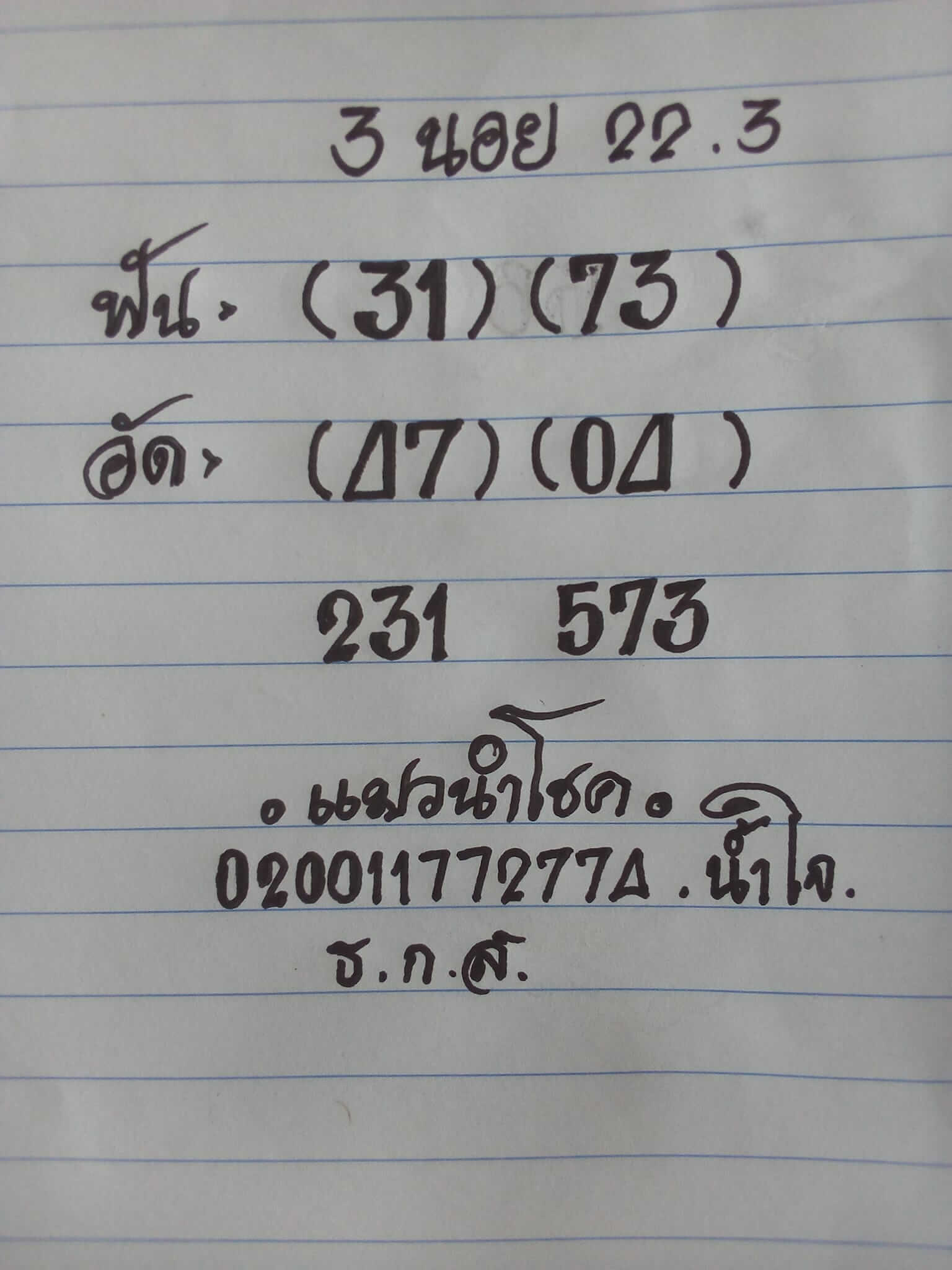 หวยฮานอย 22/3/65 ชุดที่ 1