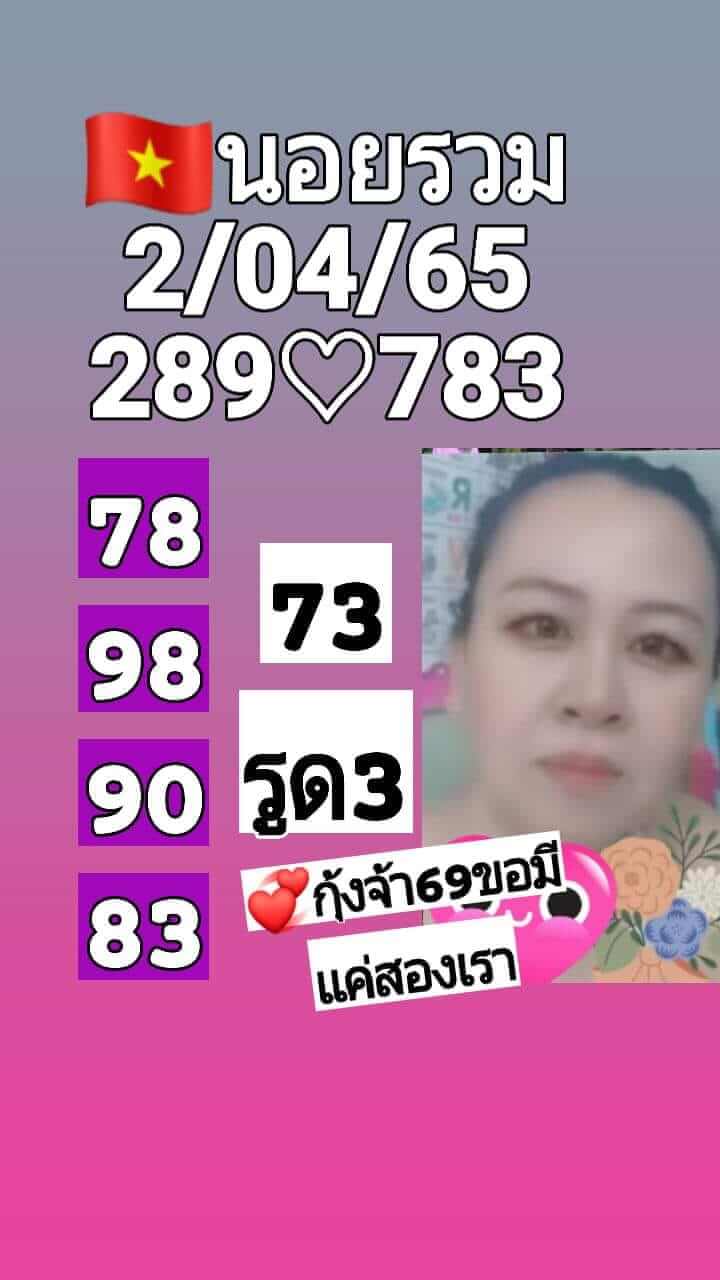 หวยฮานอย 2/4/65 ชุดที่ 1