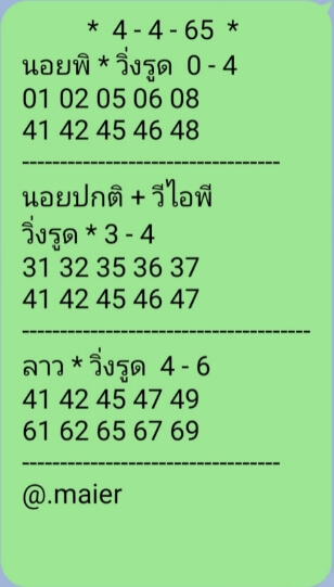 หวยฮานอย 4/4/65 ชุดที่ 10