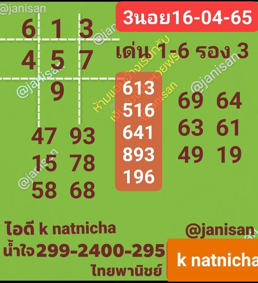 หวยฮานอย 16/4/65 ชุดที่ 6