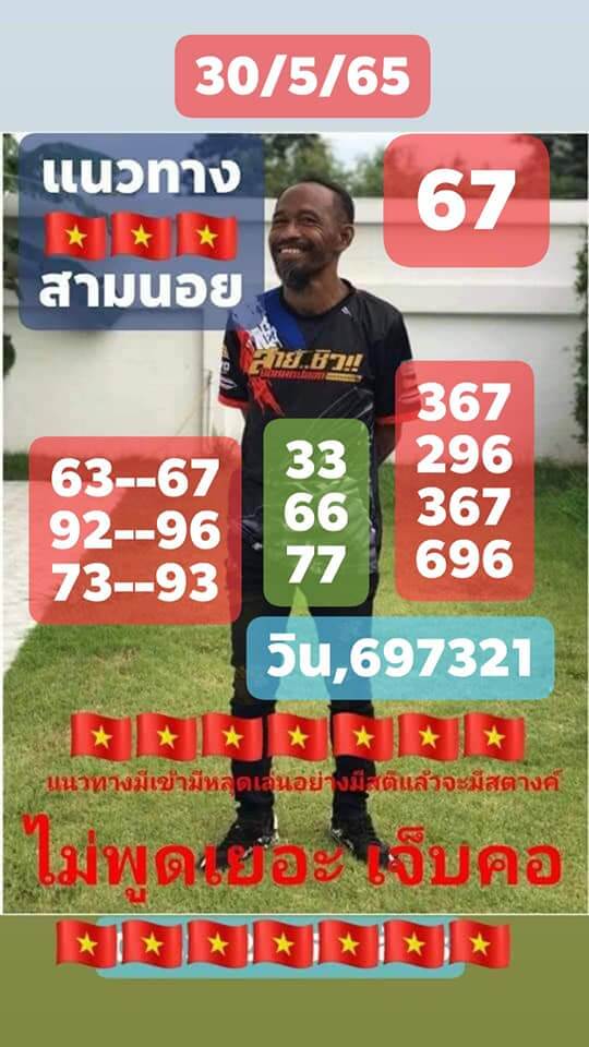 หวยฮานอย 30/5/65 ชุดที่ 6