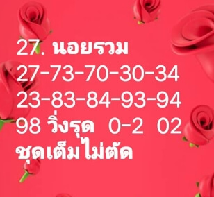หวยฮานอย 27/5/65 ชุดที่ 10