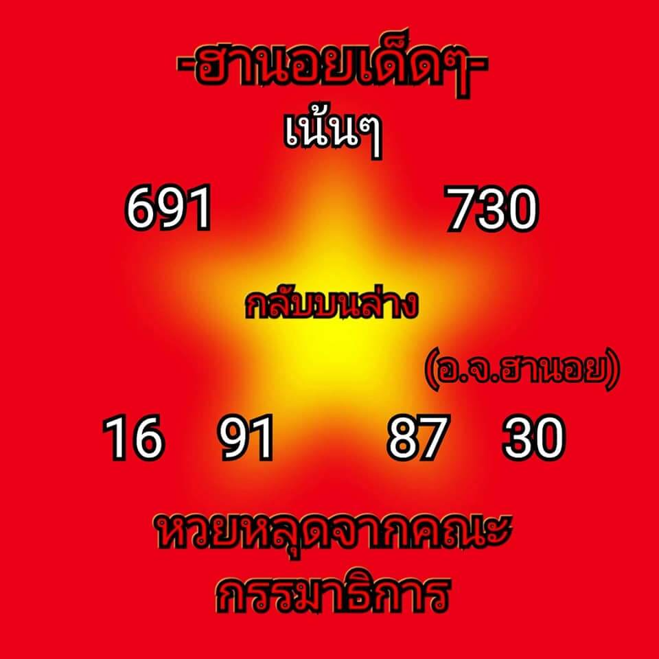 หวยฮานอย 2/5/65 ชุดที่ 5