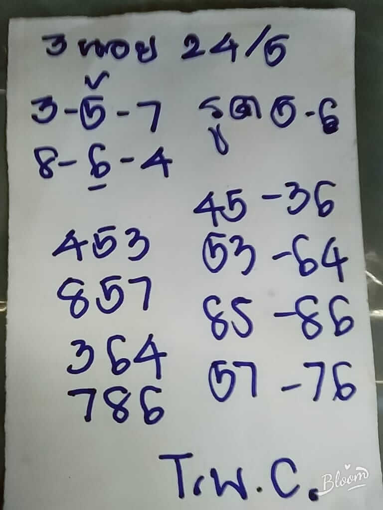 หวยฮานอย 24/5/65 ชุดที่ 7