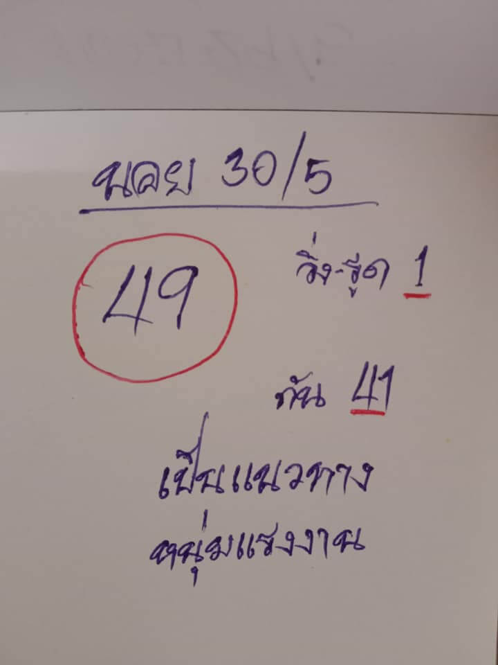 หวยฮานอย 30/5/65 ชุดที่ 1