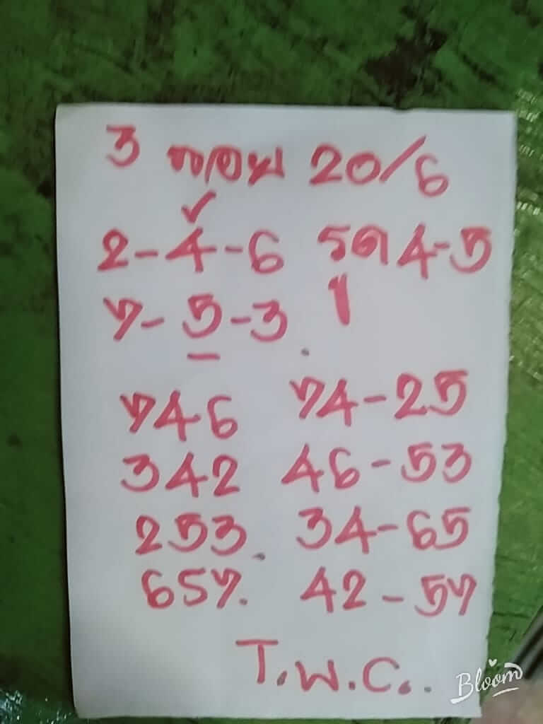 หวยฮานอย 20/6/65 ชุดที่ 2