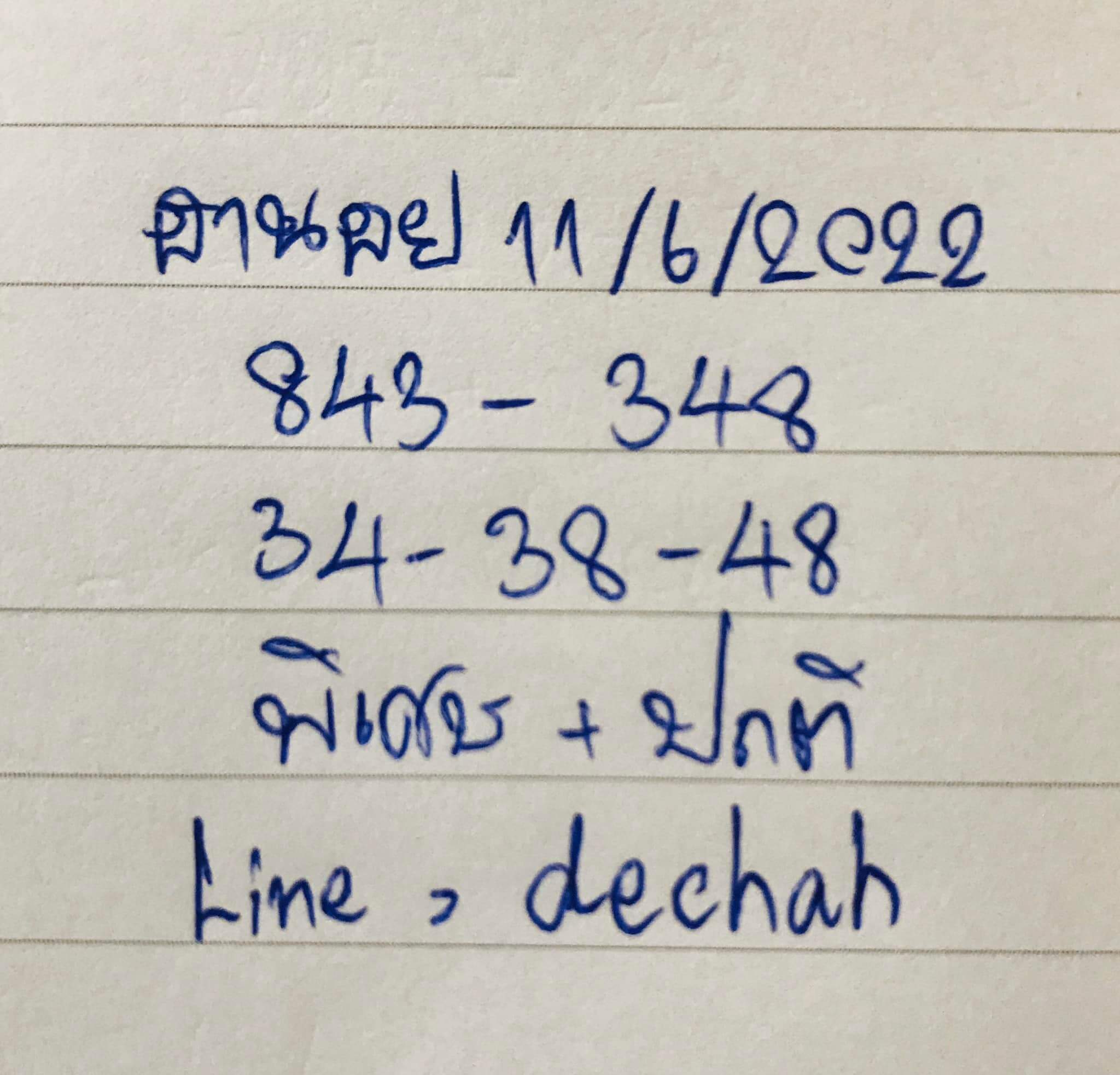 หวยฮานอย 11/6/65 ชุดที่ 3