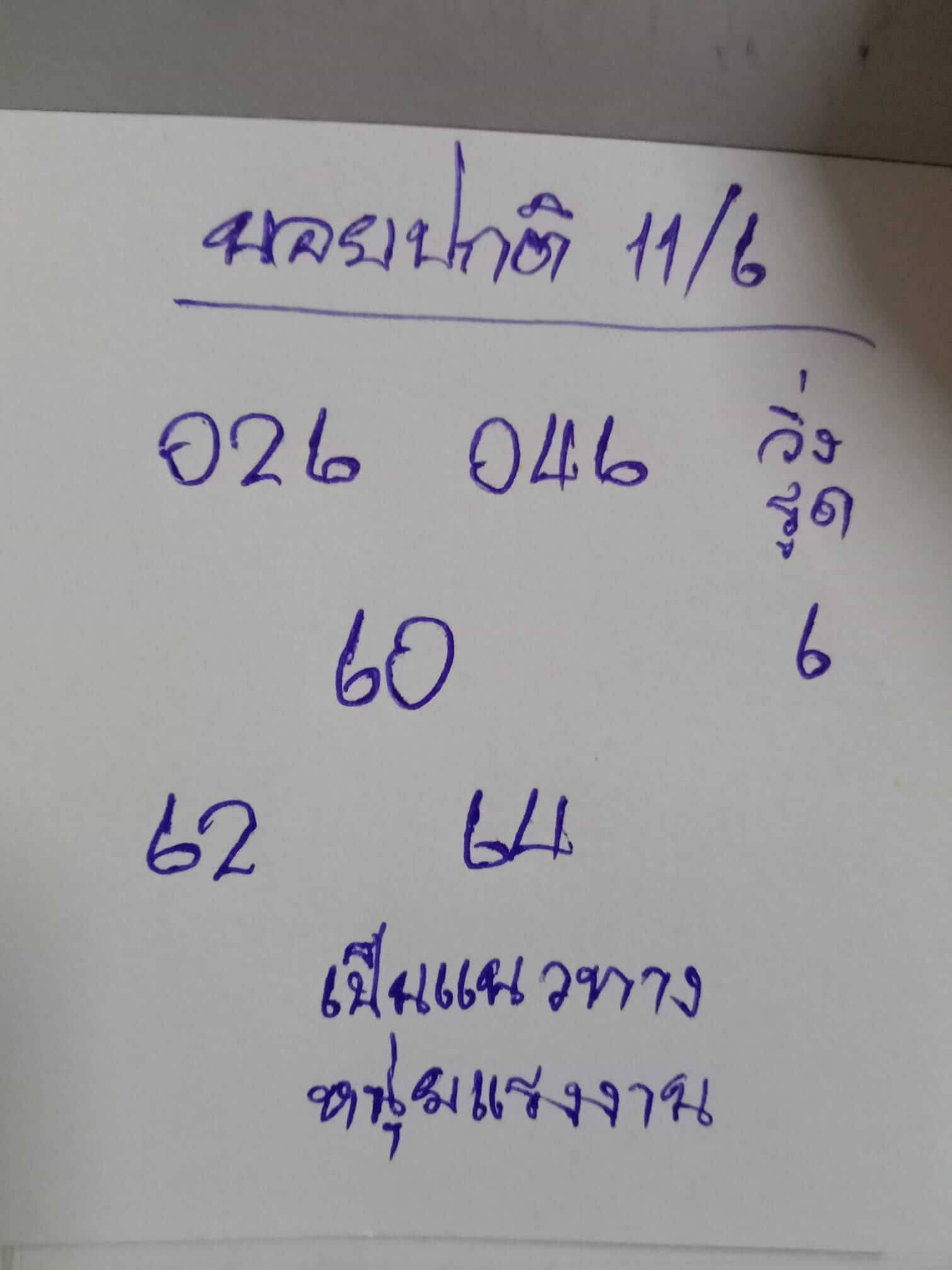 หวยฮานอย 11/6/65 ชุดที่ 4