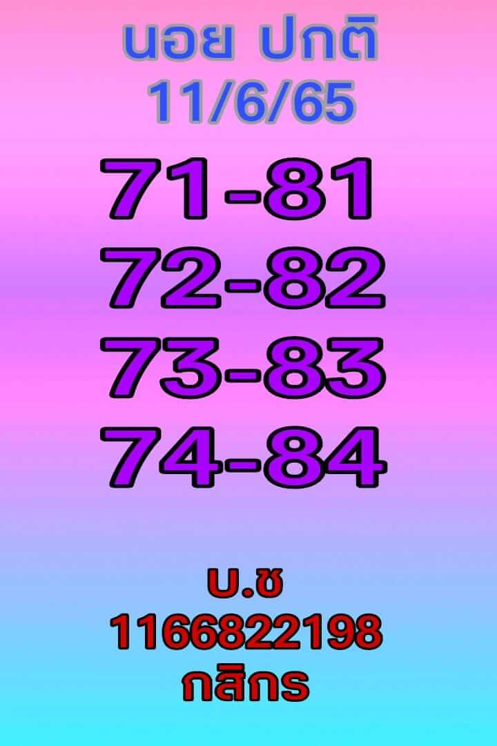 หวยฮานอย 11/6/65 ชุดที่ 1