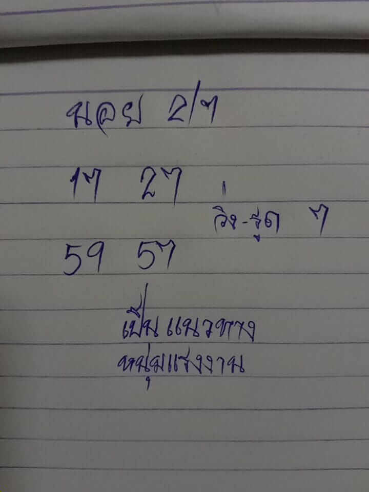หวยฮานอย 2/7/65 ชุดที่ 7
