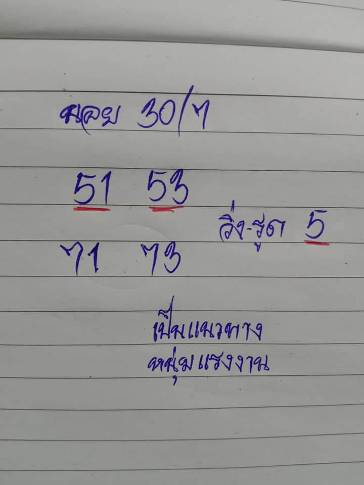 หวยฮานอย 30/7/65 ชุดที่ 5