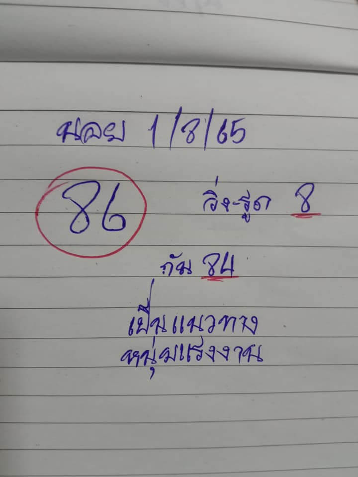 หวยฮานอย 1/8/65 ชุดที่ 2