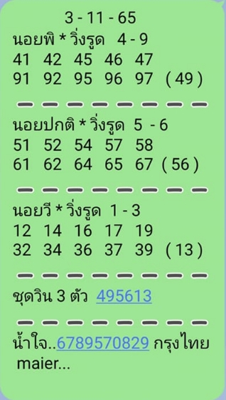 หวยฮานอย 3/12/65 ชุดที่ 10