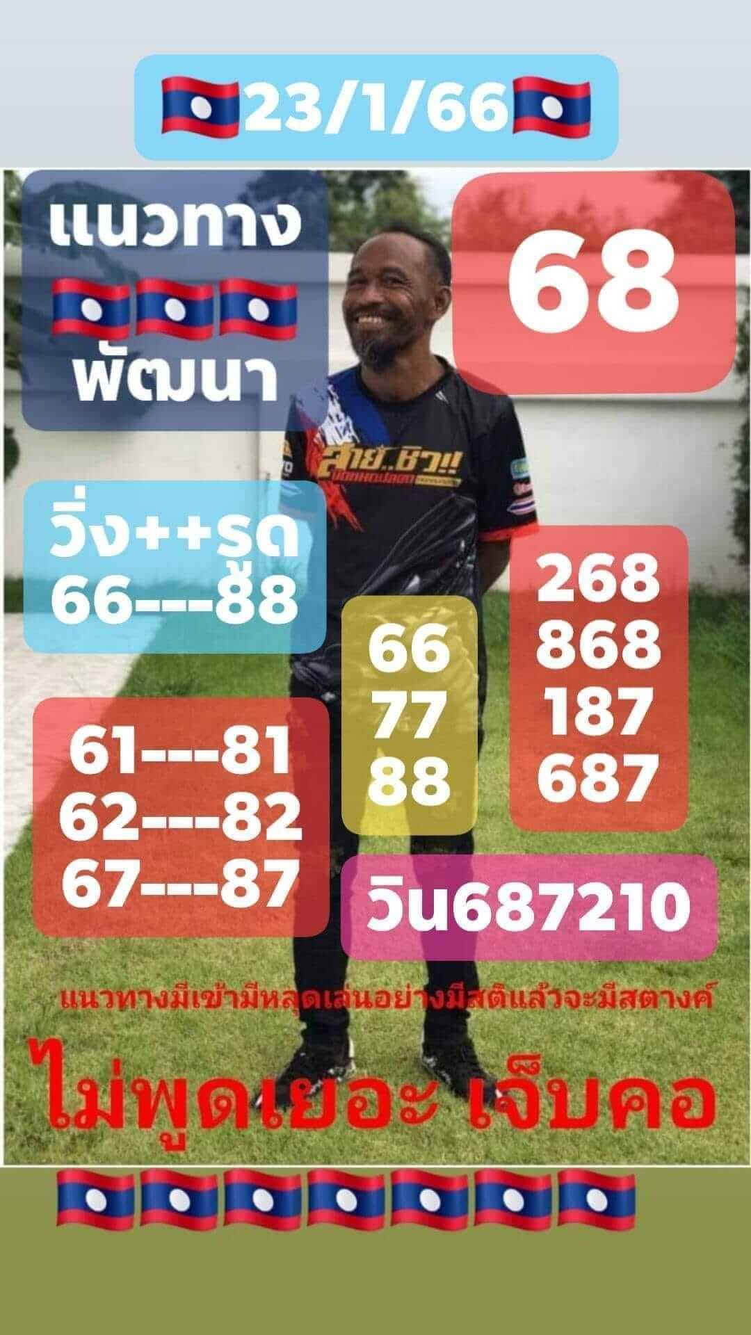 หวยลาว 23/1/66 ชุดที่ 3