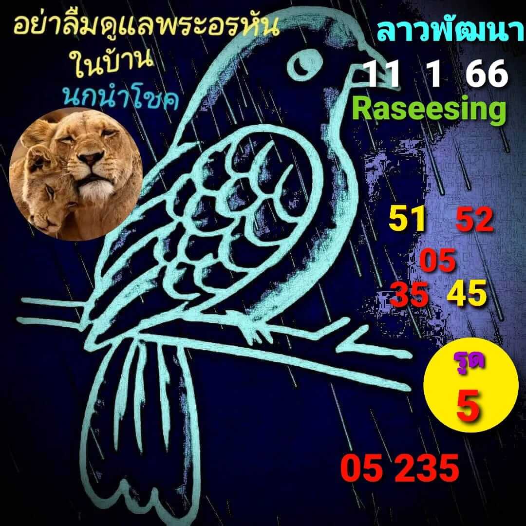 หวยลาว 11/1/66 ชุดที่ 2