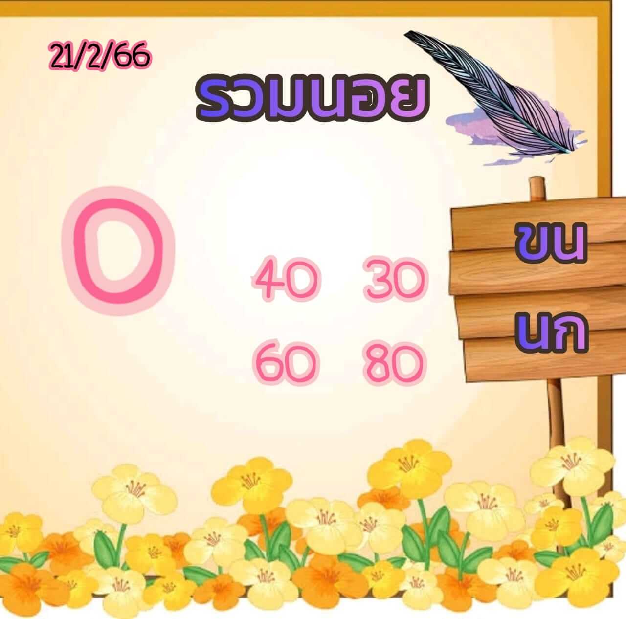 หวยฮานอย 21/2/66 ชุดที่ 6