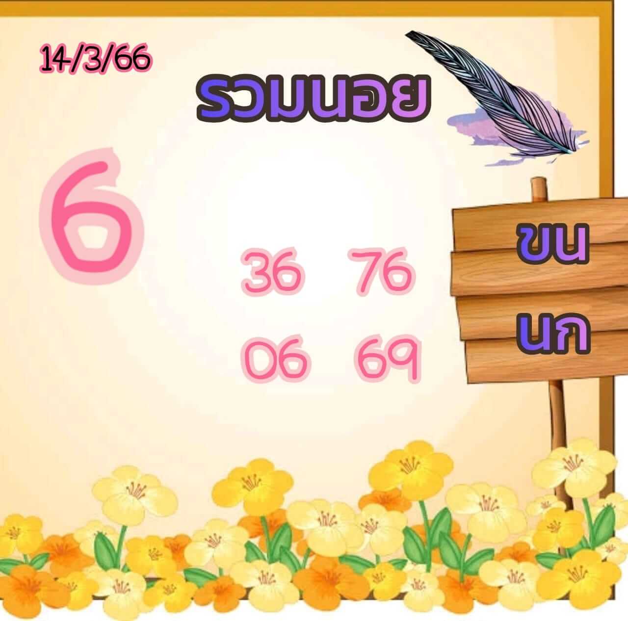 หวยฮานอย 14/3/66 ชุดที่ 10