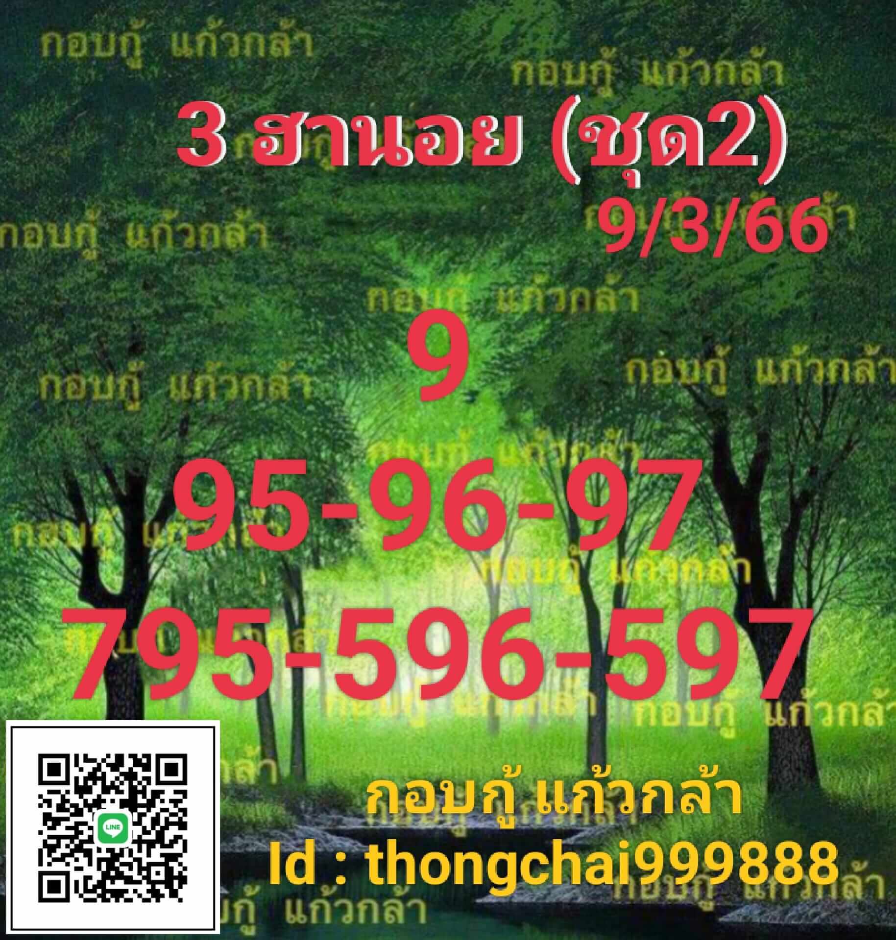 หวยฮานอย 9/3/66 ชุดที่ 3