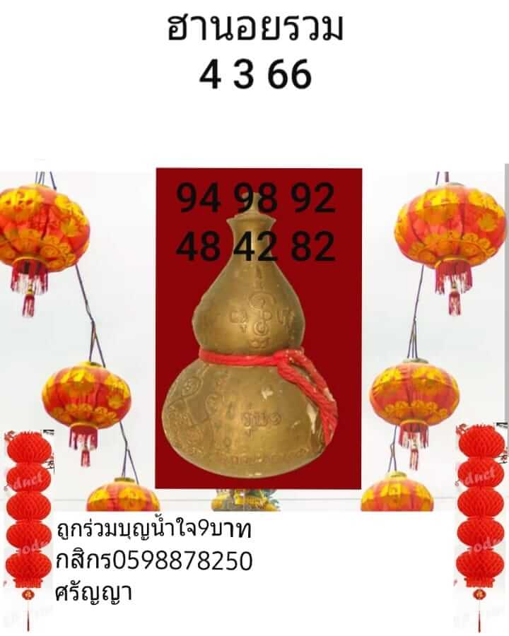 หวยฮานอย 4/3/66 ชุดที่ 7