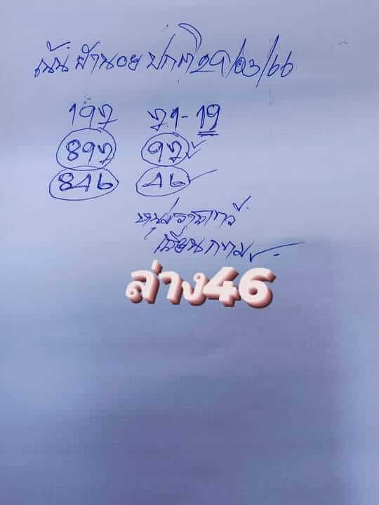 หวยฮานอย 29/3/66 ชุดที่ 9