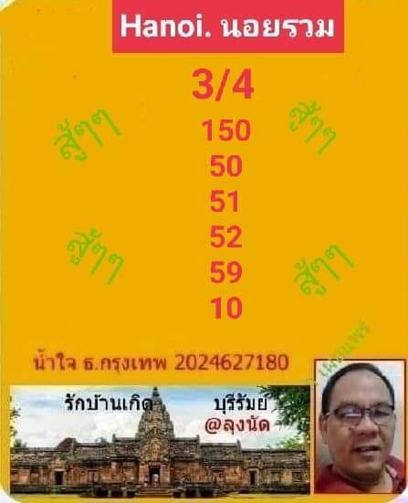 หวยฮานอย 3/4/66 ชุดที่ 10