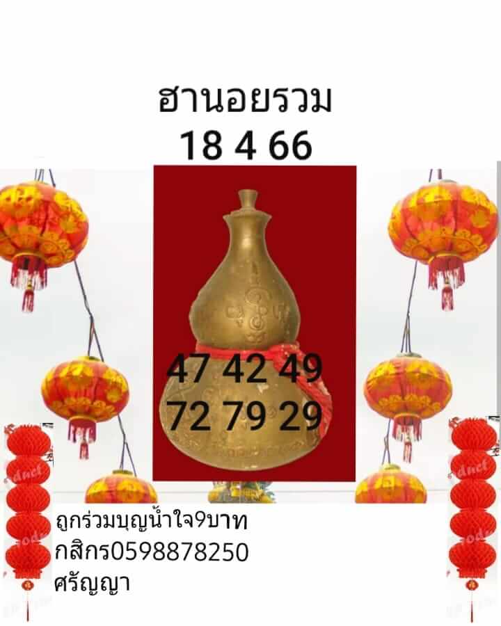 หวยฮานอย 18/4/66 ชุดที่ 6