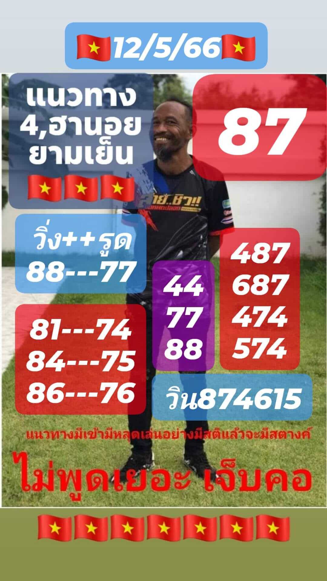หวยฮานอย 12/5/66 ชุดที่ 4
