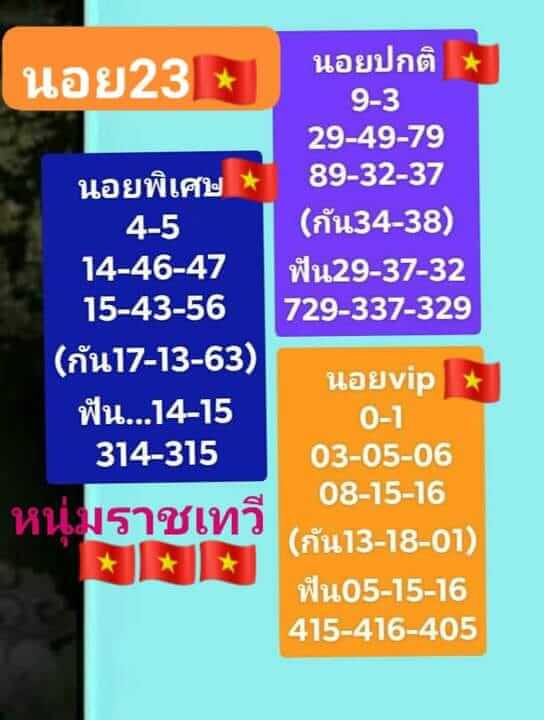 หวยฮานอย 23/5/66 ชุดที่ 6