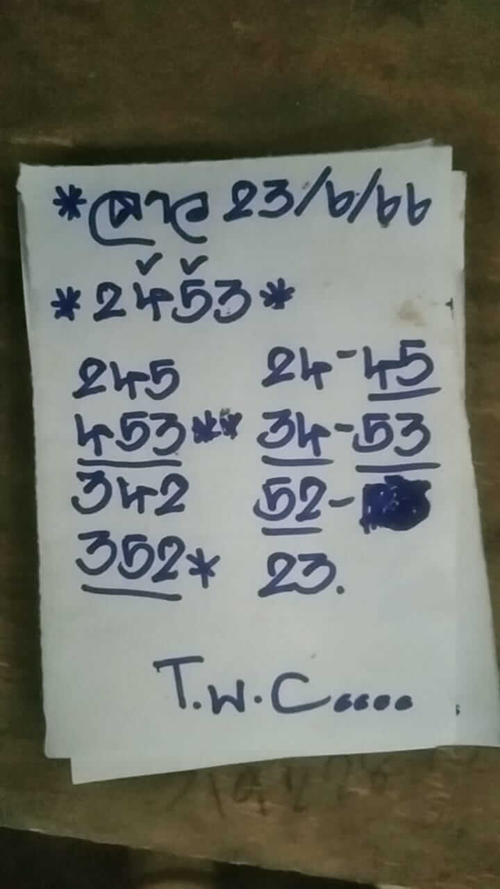 หวยลาว 23/6/66 ชุดที่ 10