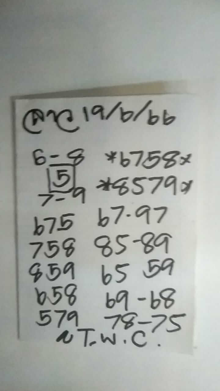 หวยลาว 19/6/66 ชุดที่ 2
