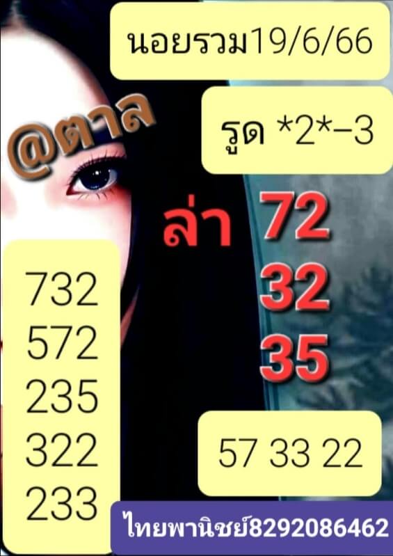หวยฮานอย 19/6/66 ชุดที่ 2