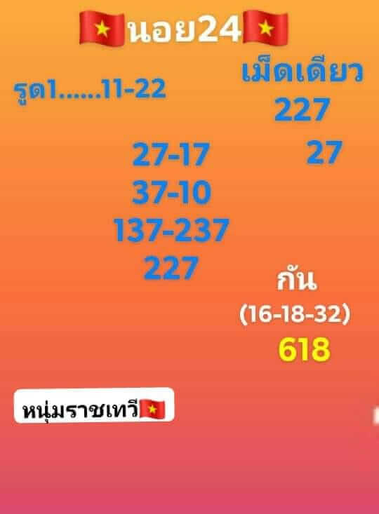 หวยฮานอย 24/6/66 ชุดที่ 3